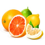 "Image: An assortment of fresh citrus fruits including oranges, lemons, and limes, showcasing their vibrant colors and juicy texture. 🍊🍋 #Citrus #FreshProduce"