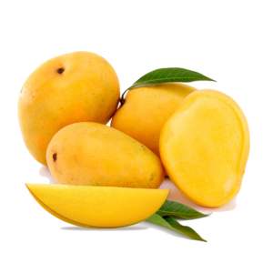 "Image: Fresh, ripe mangoes on a table, showcasing their vibrant yellow-orange flesh and juicy texture. 🥭🌿 #Mango #FreshProduce"